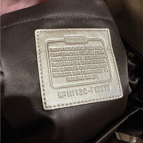 Coach gold Leather diaper shoulder crossbody Bag - Picture 5 of 6